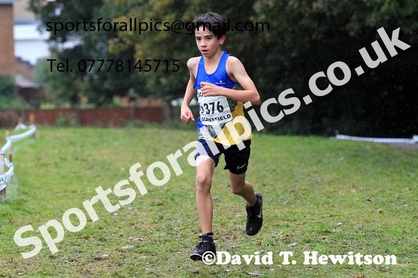 Boys Under-13s 2023 National Cross Country Relays, Berry Hill Park, Mansfield.  Photo: David T. Hewitson/Sports for All Pics